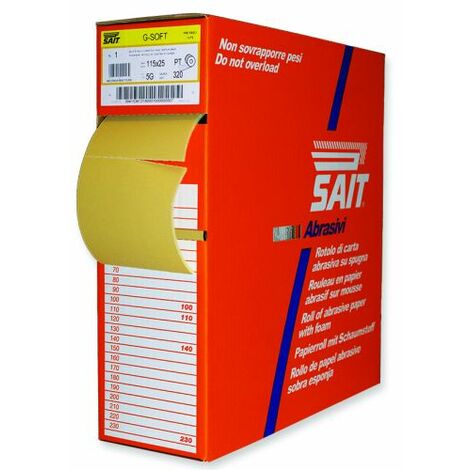 Sait CARTA ABRASIVA RI-SAITAC-SOF 5G-SOFT mm. 115x25 mt.  grana 220
