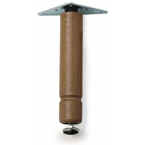 PIEDINO REGOLABILE CON PIASTRA  Col. Noce cm. 10 20 PZ