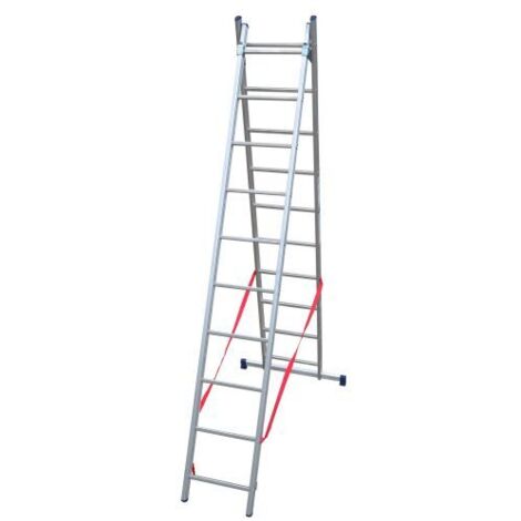 Facal SCALA IN ALLUMINIO A 2 ELEMENTI STILO Gradini N°2x10 H max cm. 454
