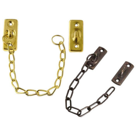 CATENA IN OTTONE LUCIDO CON GANCI FUSI