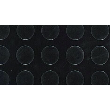 Zerbino Gomma Tappeto Isolante Antiurto Antiscivolo Copripavimento Nero Rigato 120x700 Cm 87487115 - Foto 10