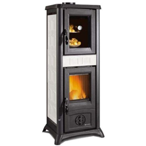 La Nordica STUFA A LEGNA GEMMA FORNO Col. Elegance Bianco Infinity