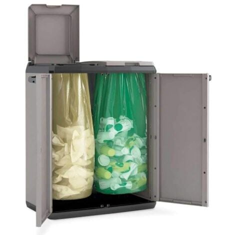 ARMADIO PLASTICA PVC SPLIT BASIC RACCOLTA DIFFERENZIATA INDIFFERENZIATA (34461)