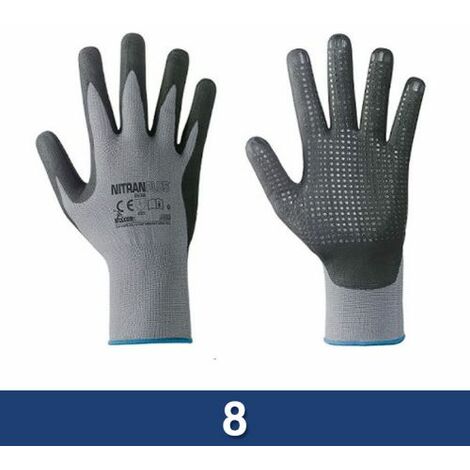 Guanti di protezione G320 in nylon con spalmatura in nitrile grigio [G320