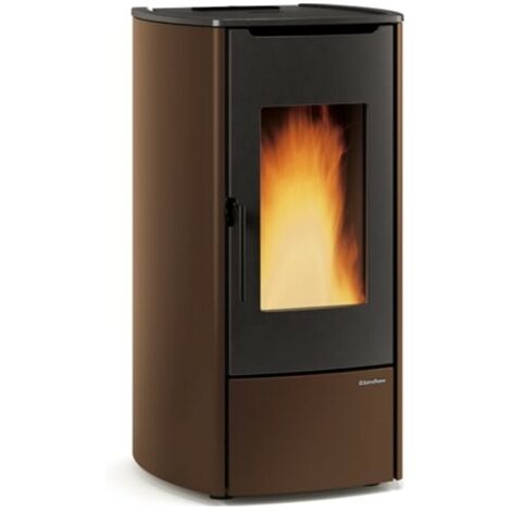 Termostufa a pellet Extraflame Nordica MARINA IDRO H11  ventilata 12kw Bronzo