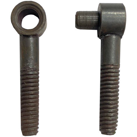 CERNIERA PERNO 9X12 MM DI TIPO ANUBA IN FERRO METAL STILE (12698V) FERRO BRUNITO (12699)
