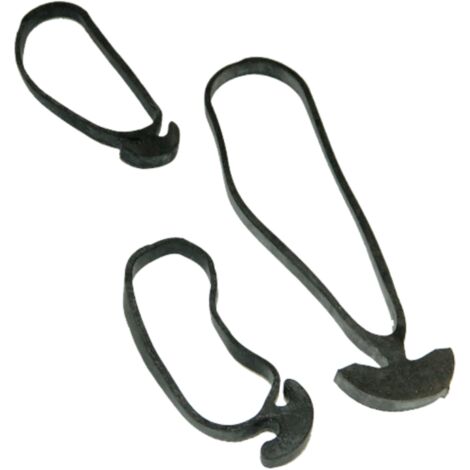 LEGACCI ANCORETTE ELASTICHE PER LEGATURE CM 12 NERE GR.500 (38817)