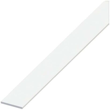 Alfer PROFILO BARRA PIATTA ALLUMINIO Bianco mm. 25x2 mt. 2 5 PZ