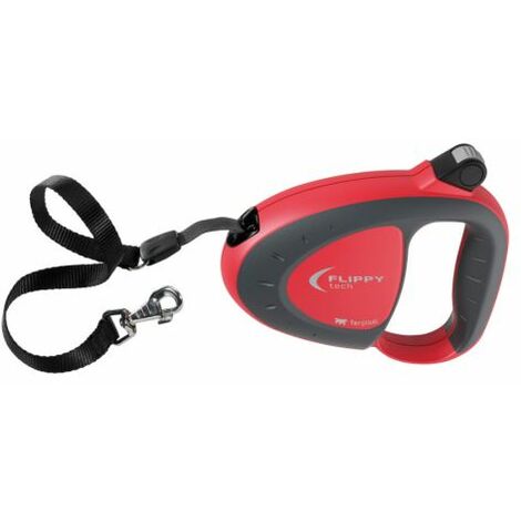 GUINZAGLIO P/CANI FLIPPY ONE TAPE MEDIUM ROSSO