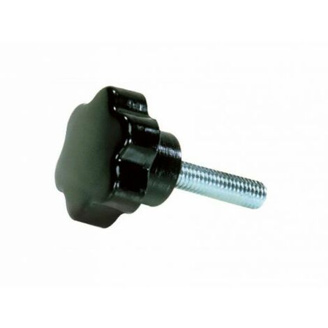 VOLANTINO MANOPOLA POMELLO CON VITE ACCIAIO 6 LOBI MASCHIO VARIE MISURE (27861V) D. 23 M6 (39427)