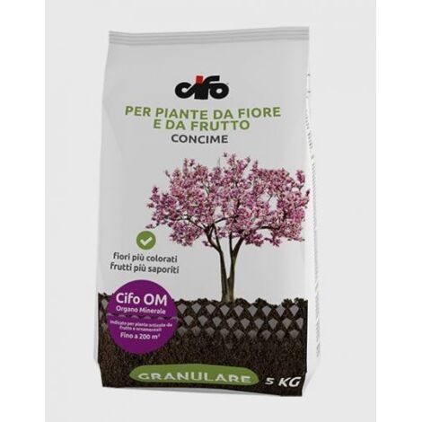 Concime Cifo OM per piante da fiore e da frutto sacco 5kg nutrizione equilibrata (1/2)
