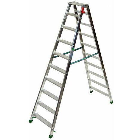 Scaletta 2x6 gradini doppia - altezza massima di lavoro 2,8m - D5