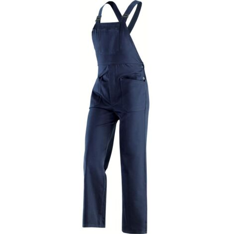 TUTA SALOPETTE DA LAVORO PETTORINA BLU IN COTONE VARIE TAGLIE C/BRETELLE 39599V TG. 52 (39599)