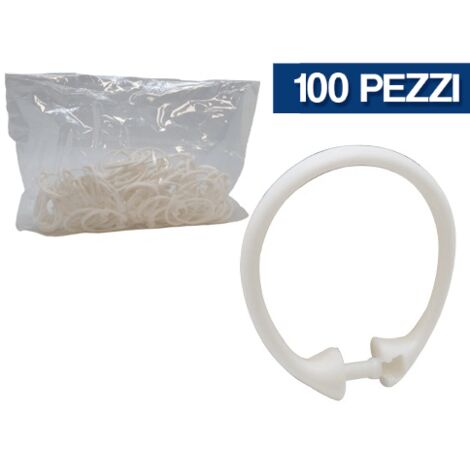 100 Anelli Metallici Apribili - Diametro 2cm - Per Fai Da Te, Crafts E Legatoria