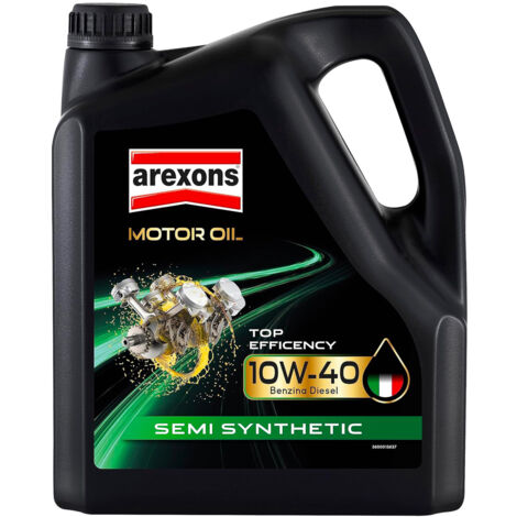OLIO MOTORE 10W 40 4 LT SEMISINTHETIC UNIVERSALE BENZINA DIESEL AREXONS 02086
