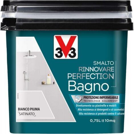 V33 - SMALTO RINNOVARE PERFECTION BAGNO750ML BIANCO PIUMA SATINATO