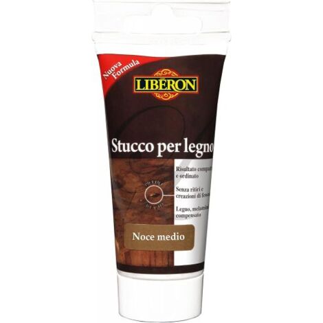 STUCCO V33 LIBERON PER LEGNO ALL'ACQUA COLORE NOCE MEDIO CONFEZIONE 50 GR 02120