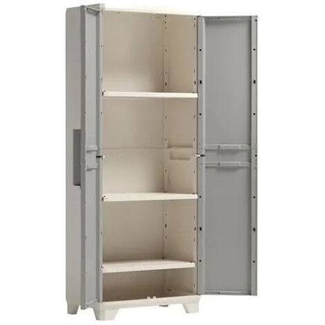 Keter armadio linear wood alto 9724300 173x39x68 esterno-interno
