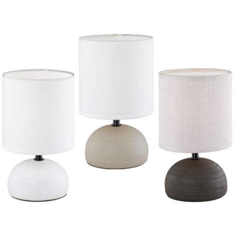 Lampada da tavolo RL LUCI bianca ceramica E14 23cm