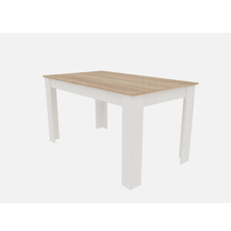 TAVOLO ALLUNGABILE 110/150X80XH75CM ROVERE/BCO