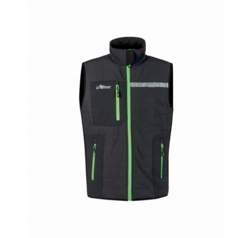 Gilet da Lavoro U-Power Wall Idrorepellente Grigio-Verde Uomo M con Protezione Professionale