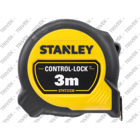 Nastro di misurazione in acciaio e gomma STANLEY Control-Lock 3m Stanley