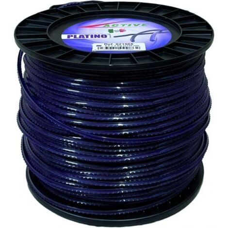 Active FILO SEGHETTATO PER DECESPUGLIATORE PLATINO Col. Viola mm. 4,0x120 mt.( kg.2)