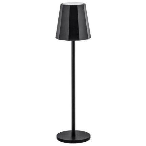 LAMPADA LED RICARICABILE DA TAVOLO POLLICINO NERO 12 PZ