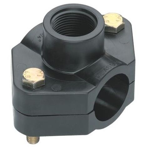 RACCORDO POLIPROP PRESA A STAFFA D 40MMX1/2 FEM