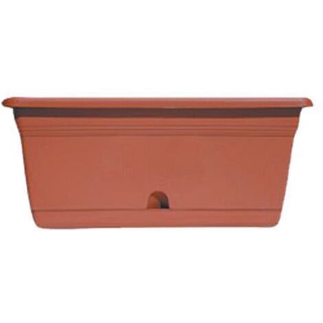 Vaso Melissa ics balconetta fioriera rettangolare con riserva cm 50x20x18 in plastica