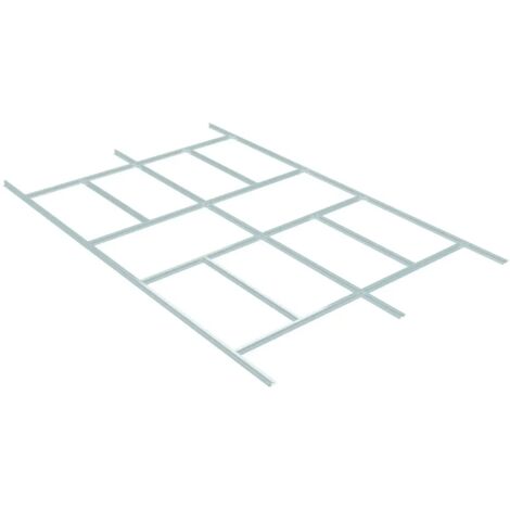 Kit di Fondazione per Casetta da Giardino 330x309 cm Acciaio Zincato