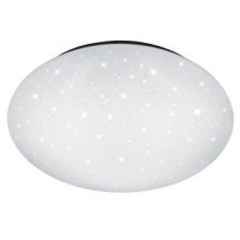Plafoniera Led IP44 Dimmerabile Putz Bianco Glitter Ø37 cm Trio Lighting