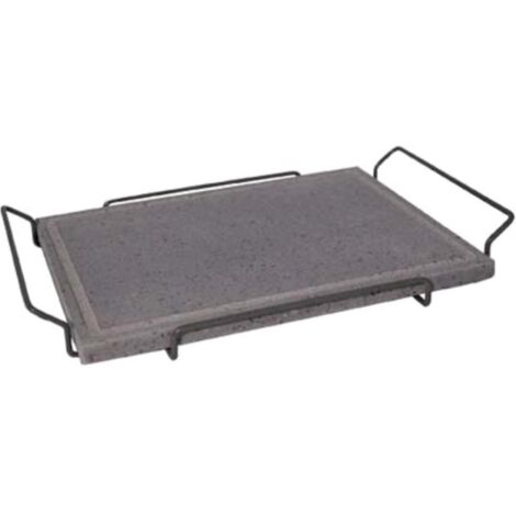 Piastra in pietra lavica con supporto 30x40 cm – Cottura uniforme – Mille