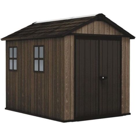 CASETTA KETER APEX 759/975  WALNUT EFFETTO LEGNO NOCE DOPPIO MONTAGGIO (70097)