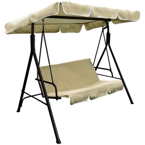 DONDOLO A 3 POSTI cm. 170x115x153 h col. Marrone