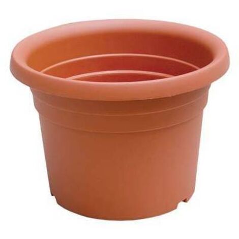 VASO CILINDRICO DAHLIA ICS - PP TERRACOTTA CM 20 H.CM 14 - 12 pezzi