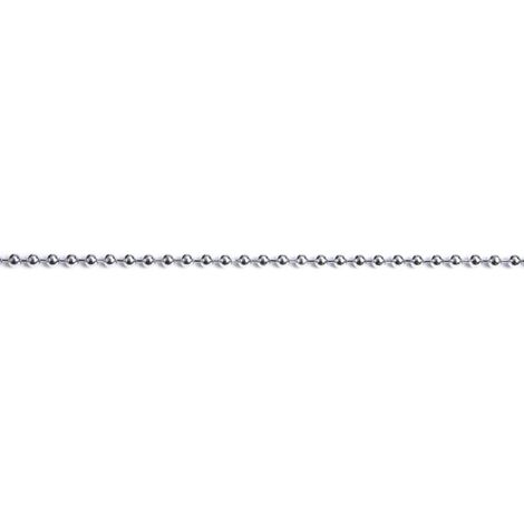 CATENA PRETAGLIATA A PERLINE 2,5 mt - cromata -