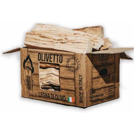 Legna da ardere olivetto box 25 dm³ legno stagionato duro da camino – Olivetto