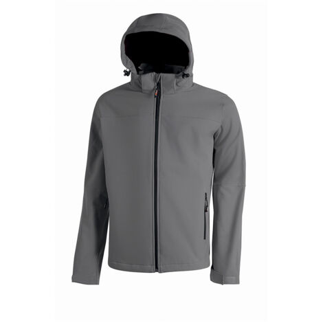 Giacca da lavoro invernale U-Power Kyra Soft Shell Grigia Iron, Taglia L