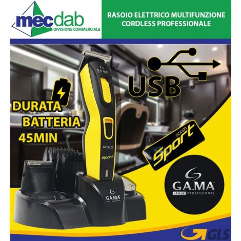 Tagliacapelli – Gama cordless multifunction – lama inox DLC – Gama