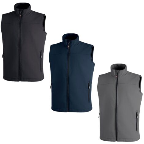 Gilet da lavoro U power Dublino Softshell poliestere M Blu [CY231WB-M]