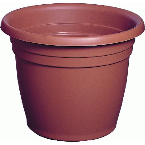 pz 12 vaso tondo per fiori giardio in polipropilene senza sottovaso diam cm 23