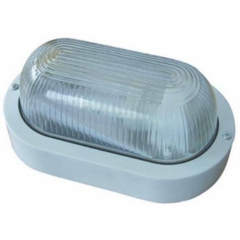 PLAFONIERA 'OVALE' colore bianco