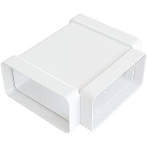 Raccordo a T per aerazione canalizzata pvc bianco 120 x 60 mm 12 x 6 cm