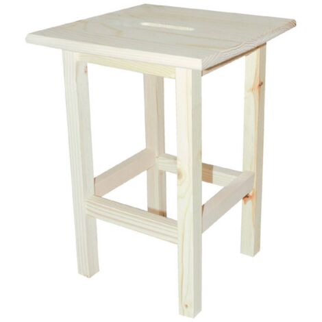 1PZ SGABELLO 'ALTO' cm 30 x 30 x h 45 - legno chiaro