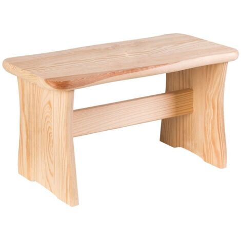 Sgabello Basso cm 40 x 20 x h 20 - legno chiaro