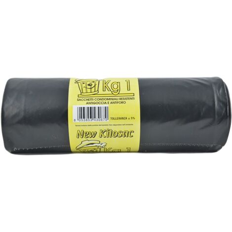 SACCHI POLIETILENE NETTEZZA URBANA 'PESANTI' 90 x 120 ambra - rt.1 kg NEWKILOSAC