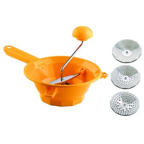 Omac Passatutto Tilly 3 - Cm. 24 Funzione Manuale Con 3 Dischi Inox.