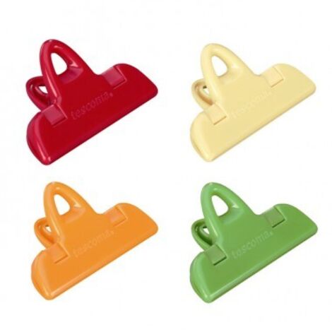 Tescoma set 4 clip per sacchetti 7 cm presto 420760 accessori per cucina