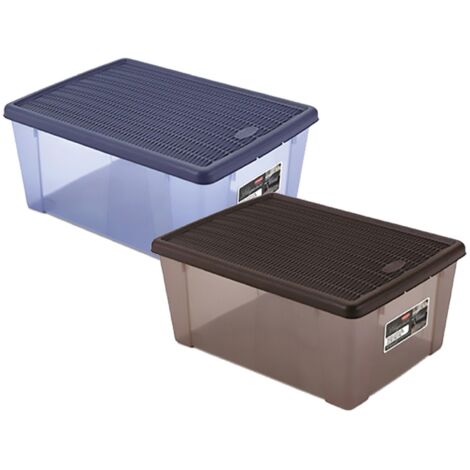 1PZ SCATOLA MULTIUSO 'ELEGANCE BOX' XL cm 39 x 29 x h 24 moka/moka